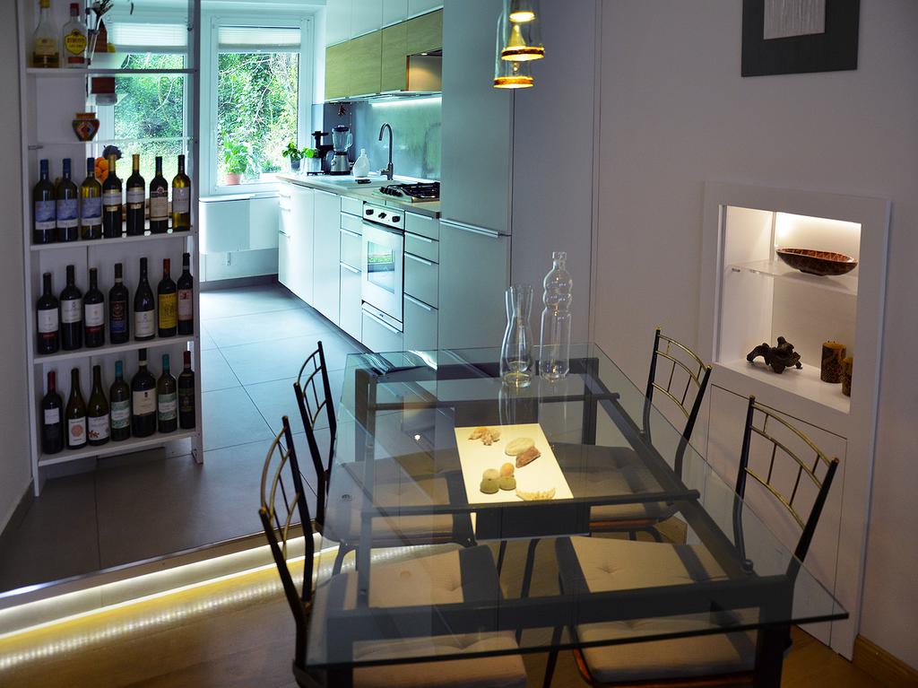 casa green vista pranzo cucina