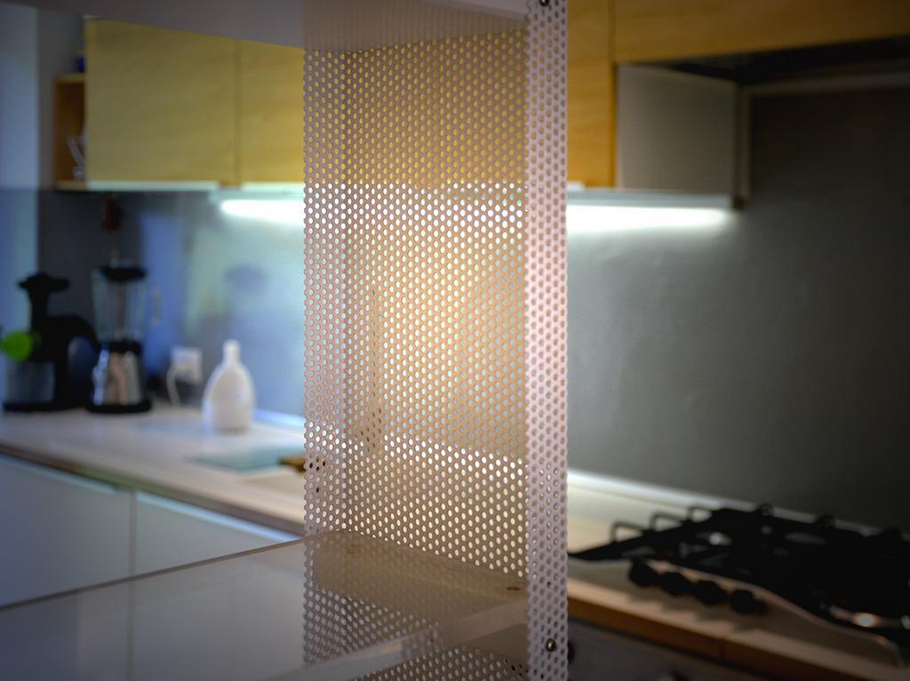 casa green dettaglio montante divisorio