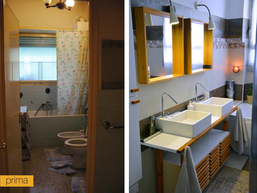 casa green il bagno prima e dopo
