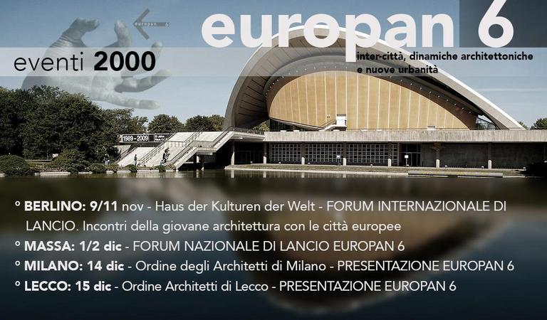 europan 6 scheda eventi 2001