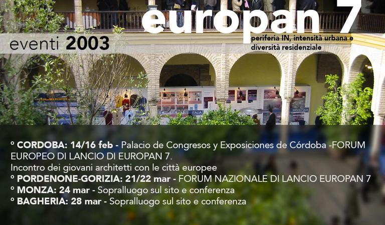 europan 7 scheda eventi 2003